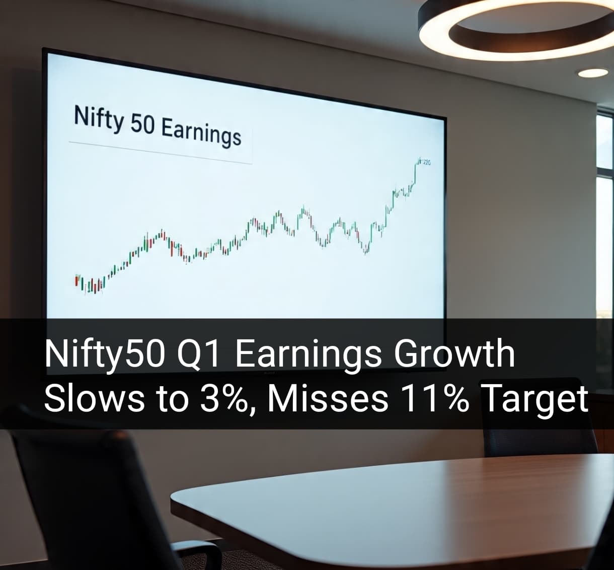 Nifty 50 Earnings Growth Slumps to 3% in Q1, Falls Short of 11% Projection