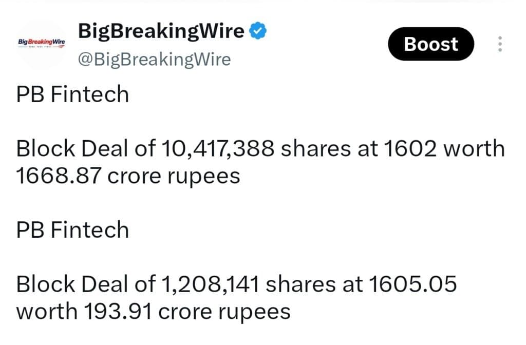 FIIs bought 1355 cr, DIIs sold 1954 cr