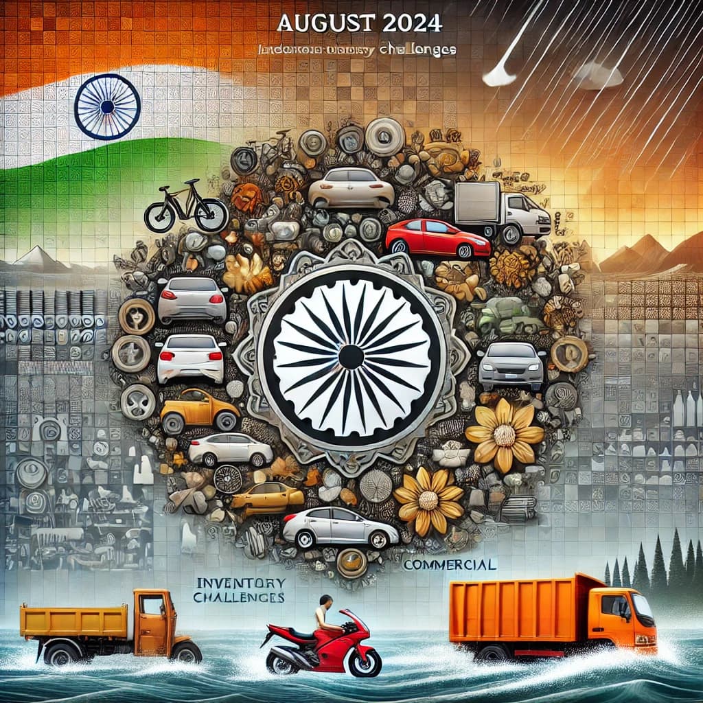 India’s Auto Industry Faces Challenges in August 2024: Retail Car Sales Drop Amid Unpredictable Weather