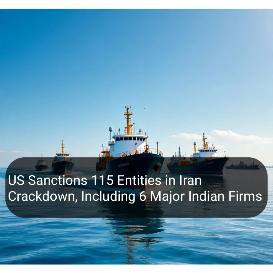 US Announces Largest Iran-Related Sanctions Since 2018; Indian Firms Among Targets