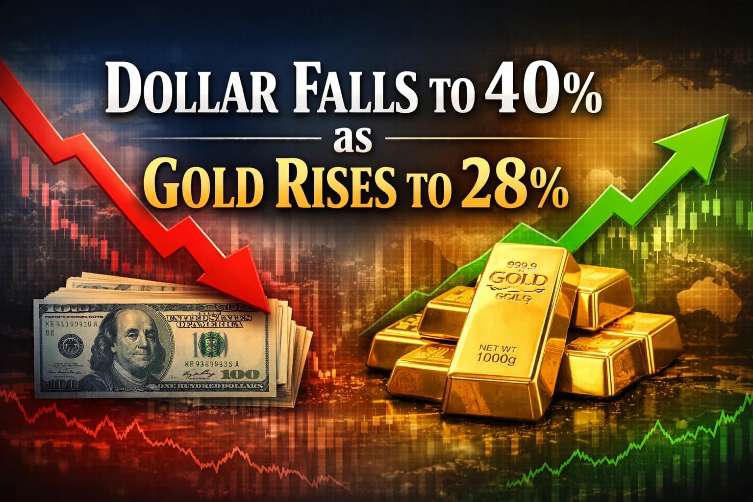 US Dollar Loses Ground as Gold Emerges as Key Global Reserve