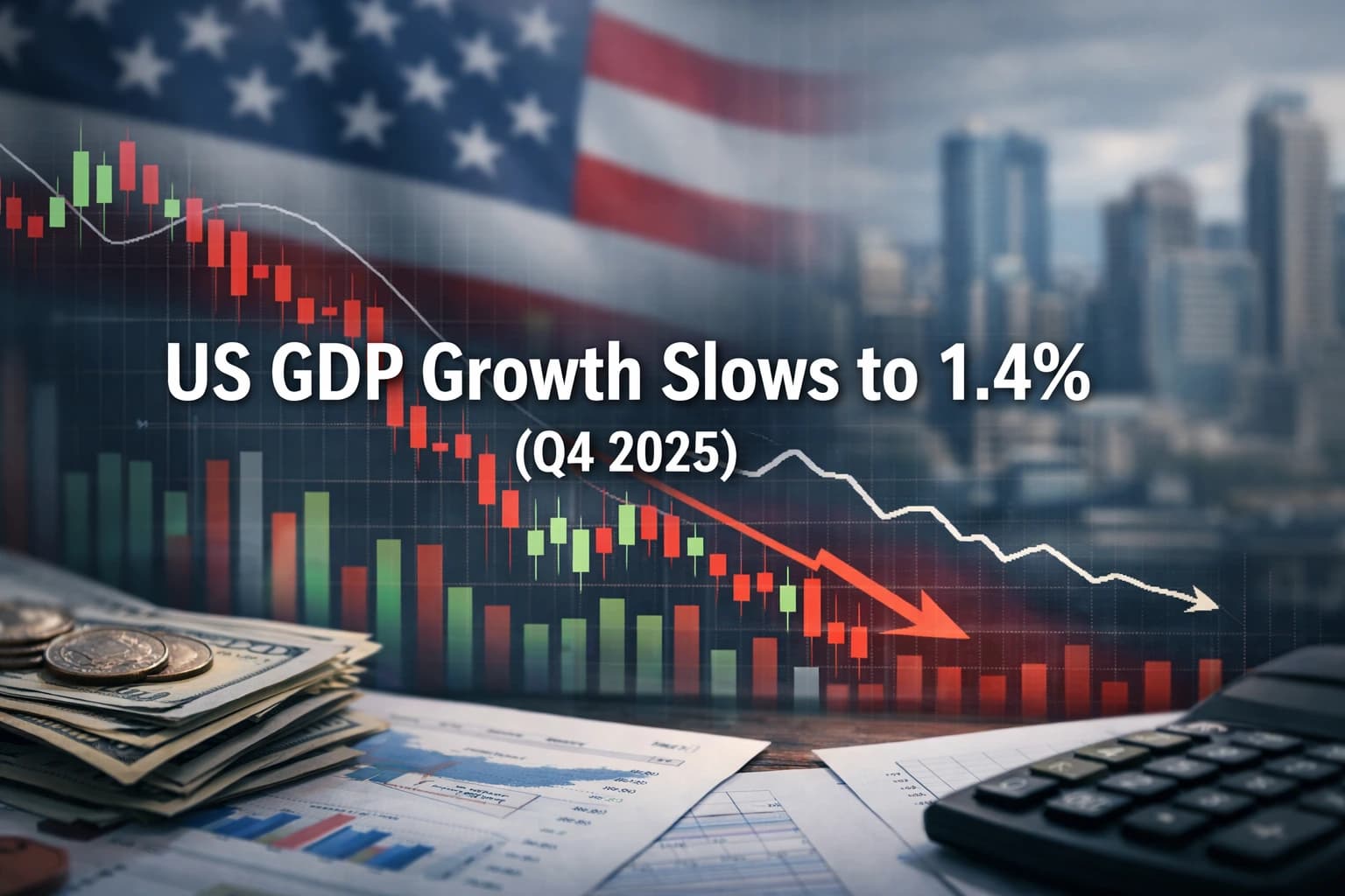 US GDP Growth Slows to 1.4% in Q4 2025 as Consumer Spending Cools and Exports Decline